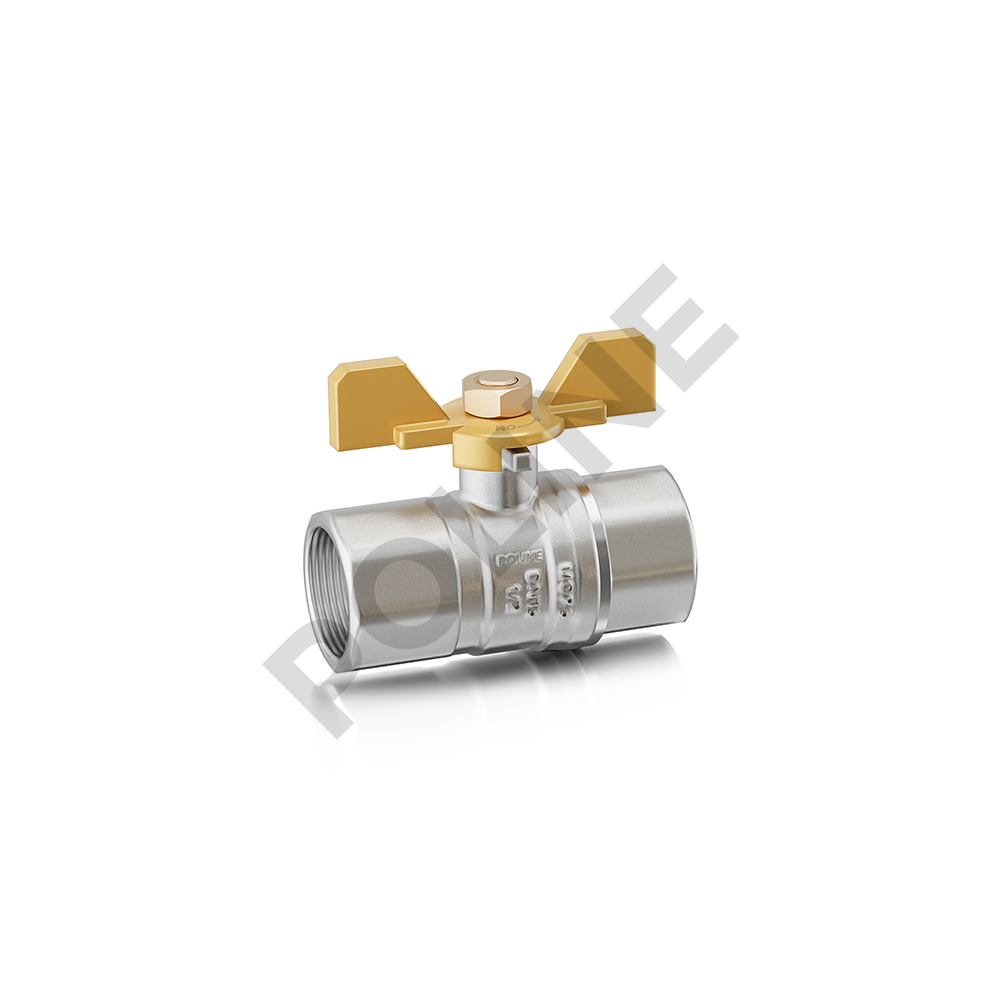 EN331 Gas Ball Valve with Butterfly Handle | Brass Gas Valve F x F