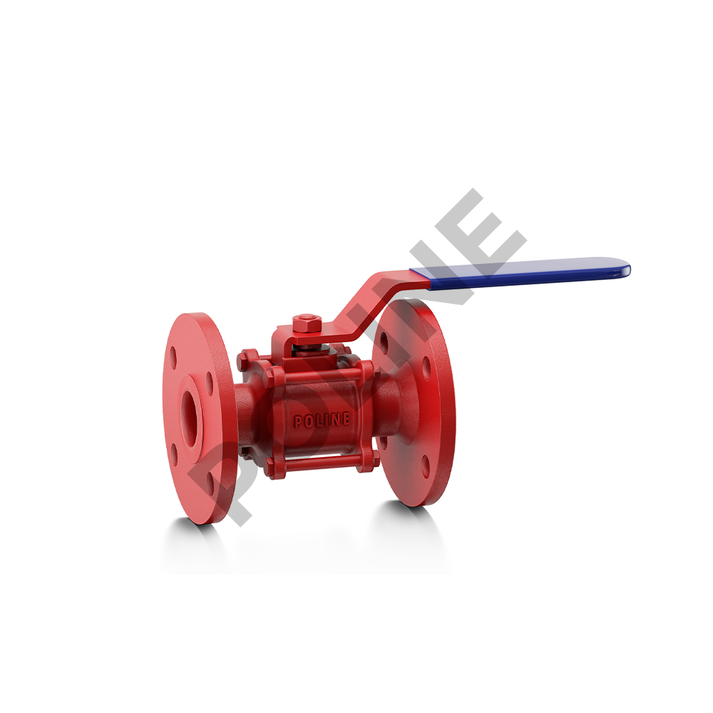 Cast Iron Ball Valve Three Piece Design (Flanged)